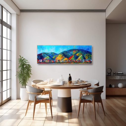Abstract Geometric Poetry Inspired by Claude Monet, Avila Canvas Prints Wall Art, Avila Contemporary Art, Avila Abstract Art, Venezuelan Art - Image 8