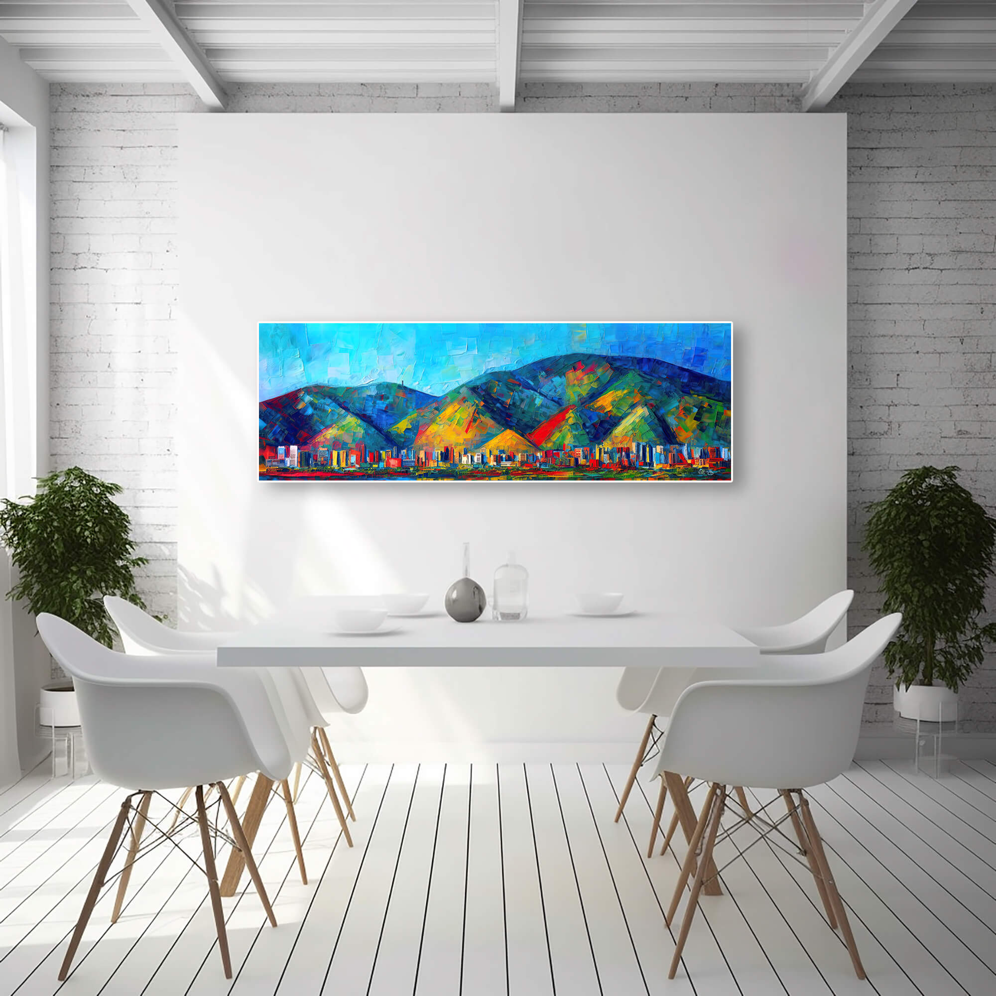 Abstract Geometric Poetry Inspired by Claude Monet, Avila Canvas Prints Wall Art, Avila Contemporary Art, Avila Abstract Art, Venezuelan Art - Image 7