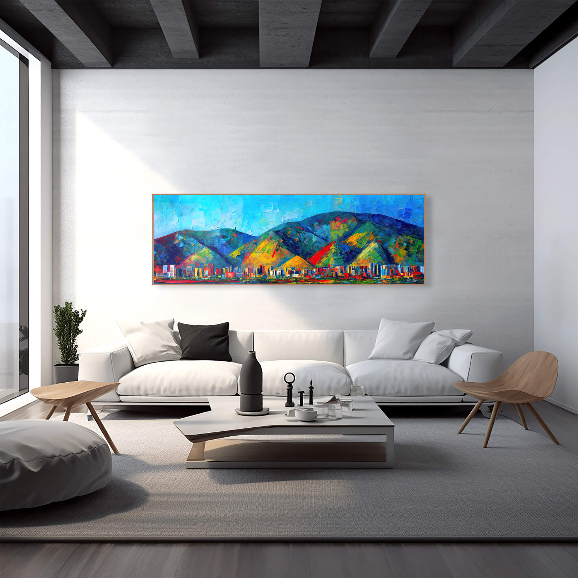 Abstract Geometric Poetry Inspired by Claude Monet, Avila Canvas Prints Wall Art, Avila Contemporary Art, Avila Abstract Art, Venezuelan Art - Image 4