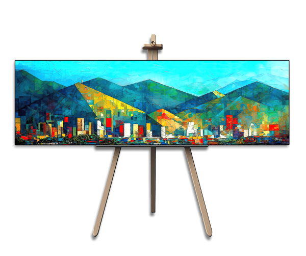 Avila Geometric Abstractions in Contemporary Art, Avila Caracas Canvas Prints Wall Art, Avila Fine Art, Avila Abstract Art, Vibrant Colors.