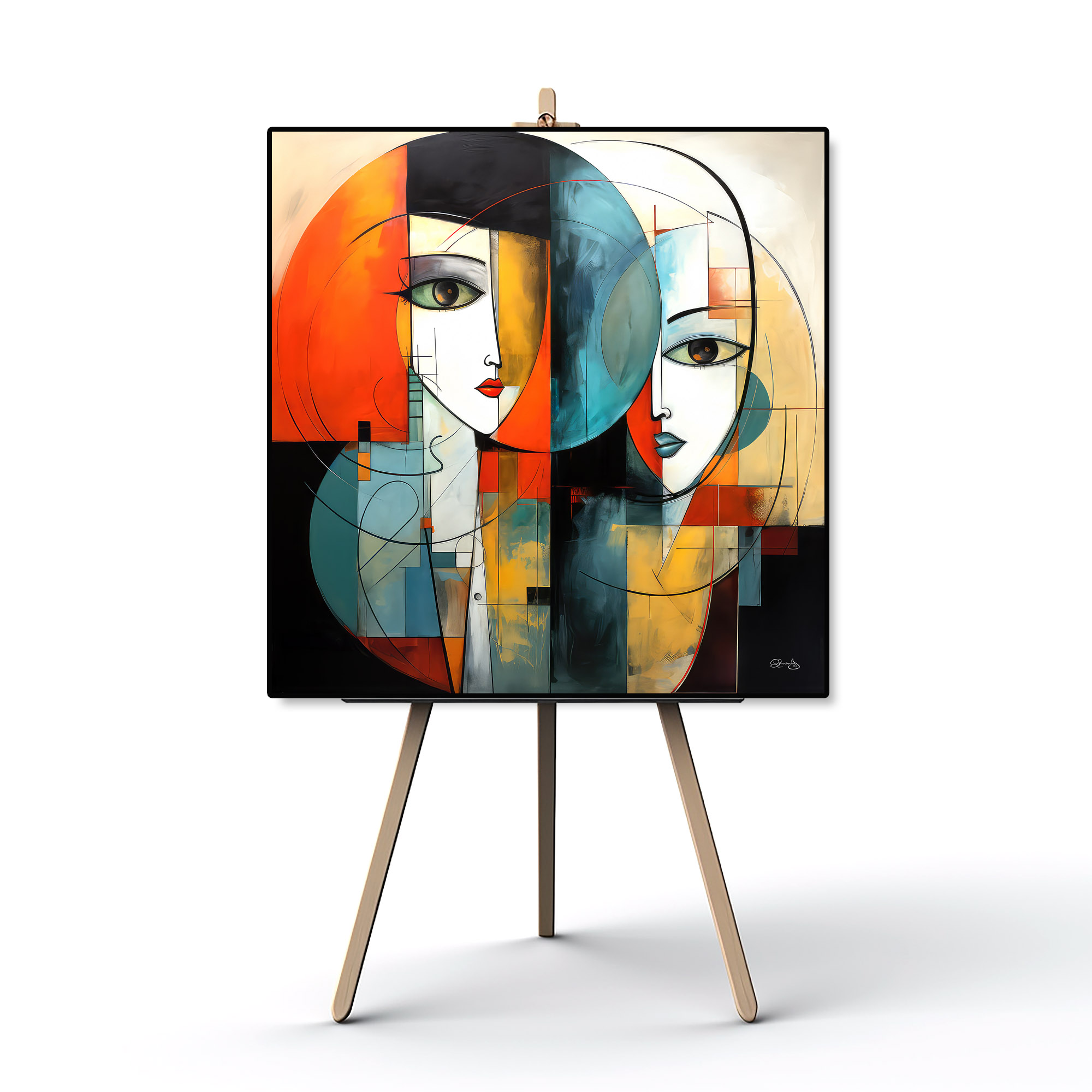 Female line art print, Modern Abstract, love wall art, Female Figure art, digital print, Contemporary Art, love art