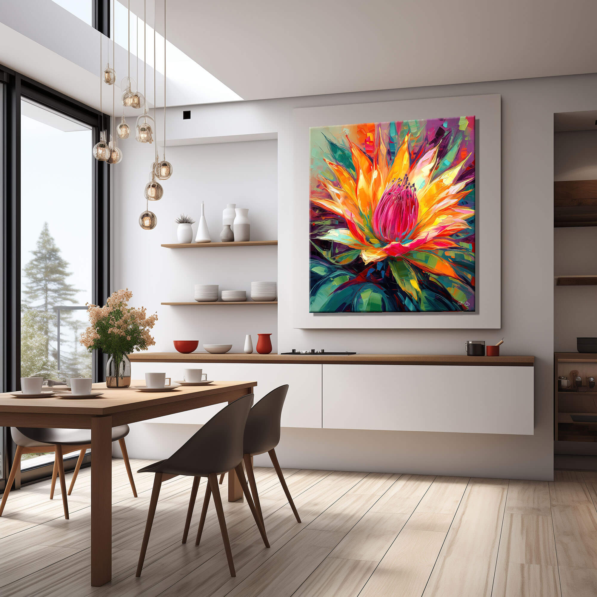 Orchid Cactus Canvas Print - Colorful Epiphyllum Flower Art for Elegant Home Décor & Abstract Wall Design, Floral Wall Art - Image 7