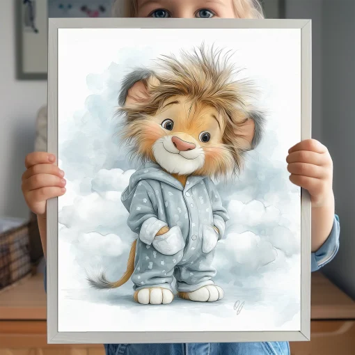Safari Nursery Prints Set of 3 | Kids & Nursery Wall art | Safari Animal Nursery Decor |  Kids Room Decor | Animal Art | Baby Shower Gift - Image 3